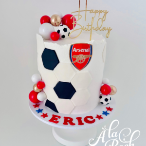 Happy Birthday Soccer Team Cake