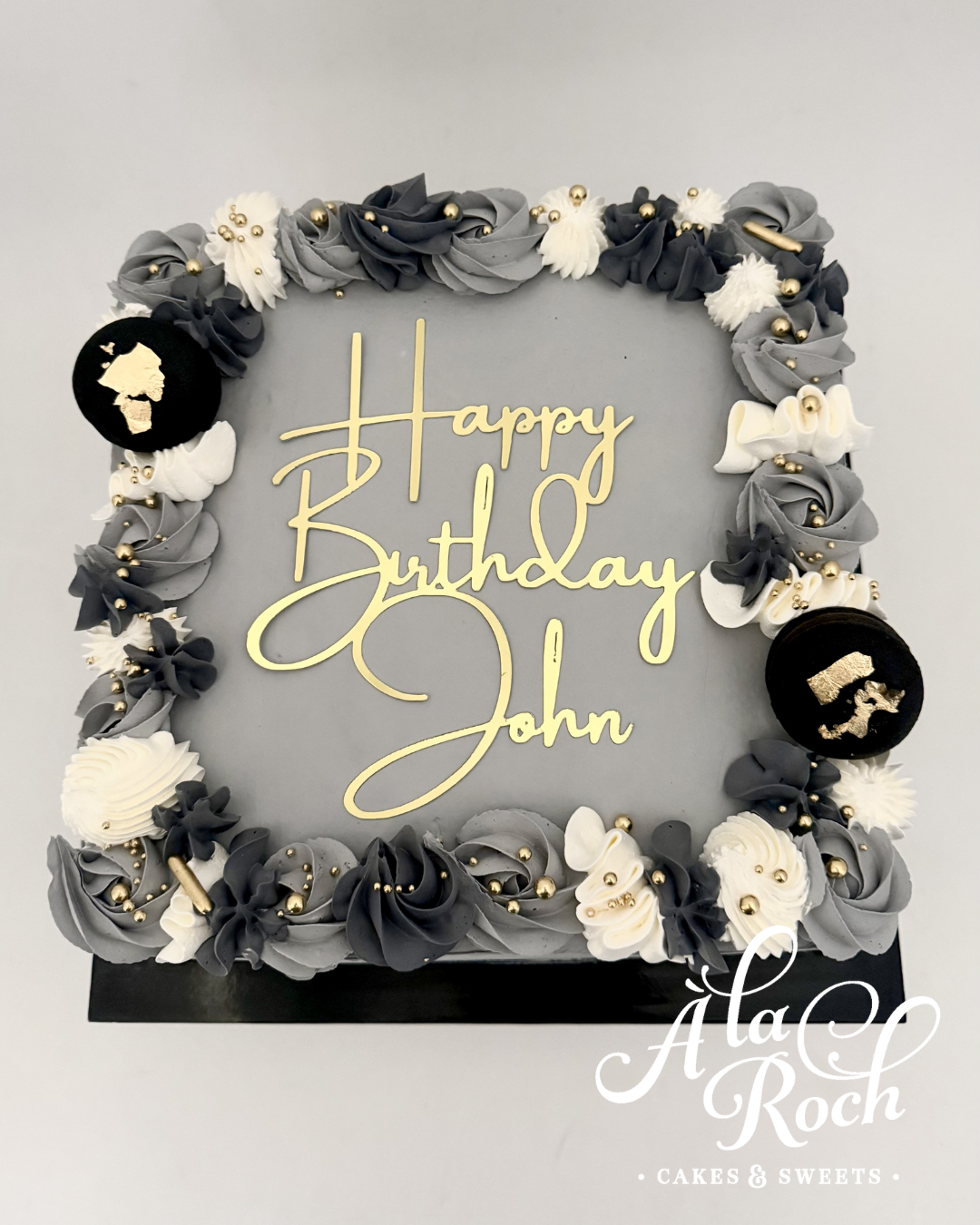 Square Piped Edge Cake » Square Piped Cake